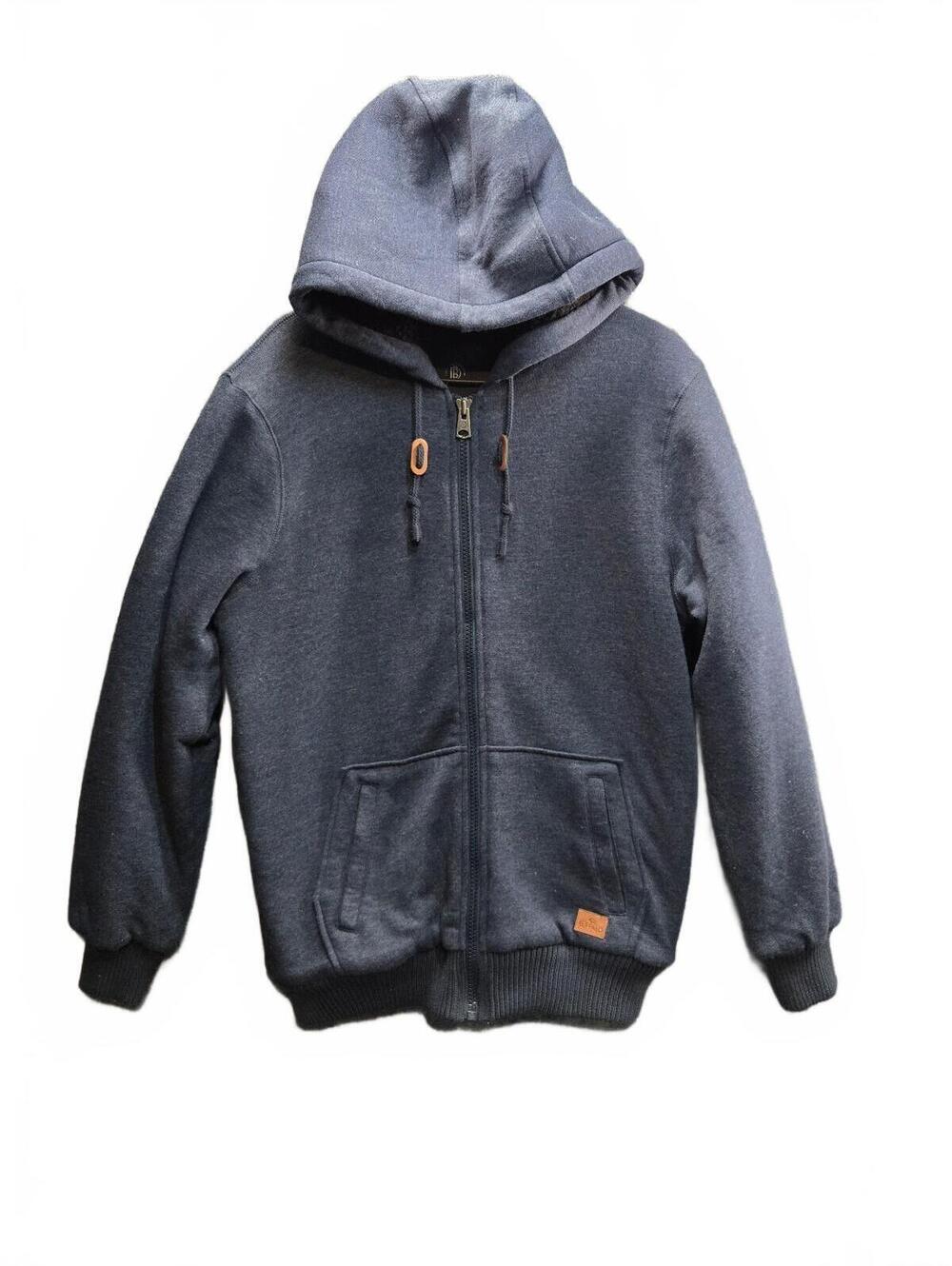Buffalo David Bitton Men's Medium Navy Blue Hooded Sweatshirt